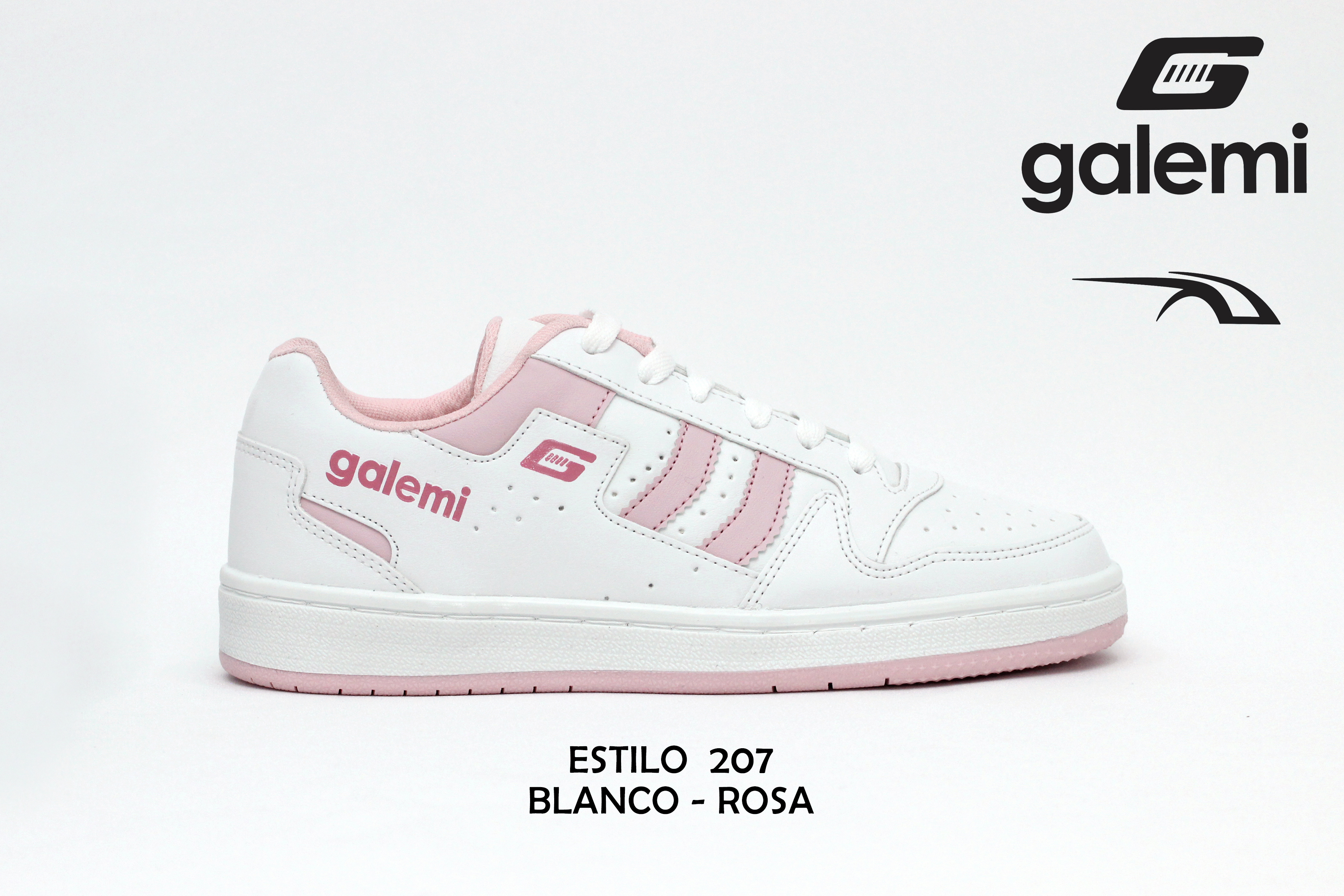 estilo 207 combinación Blanco-Rosa